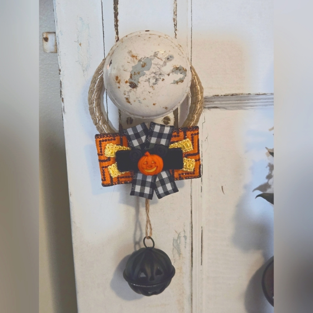 Disney Halloween Mickey Mouse Pumpkin Door Decor Door Knob Hanger Decorations